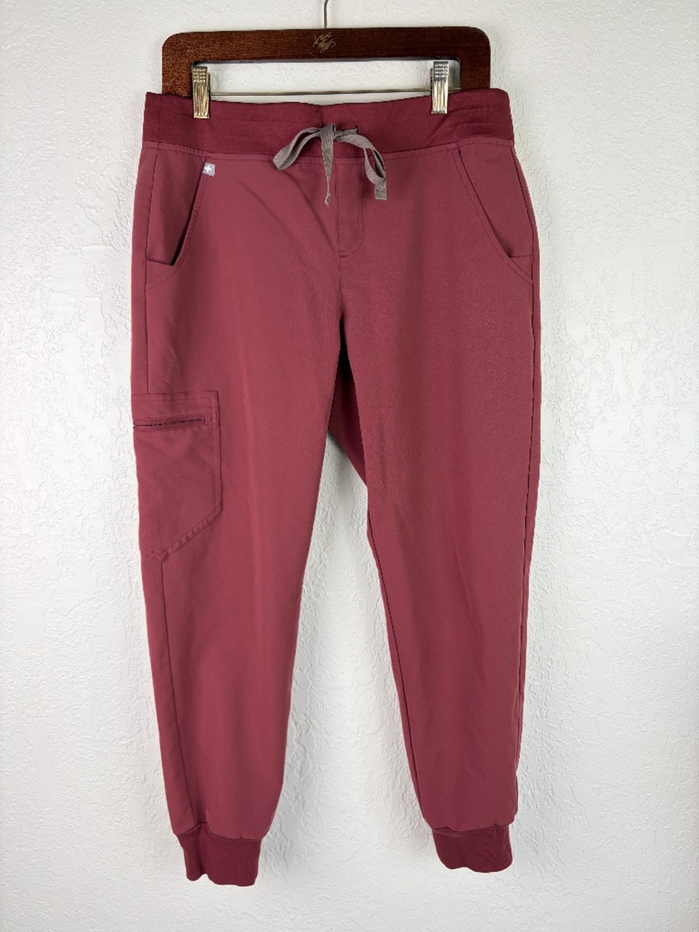 Figs Zamora Jogger Pants Sz Medium Petite Dusty Rose PO3088